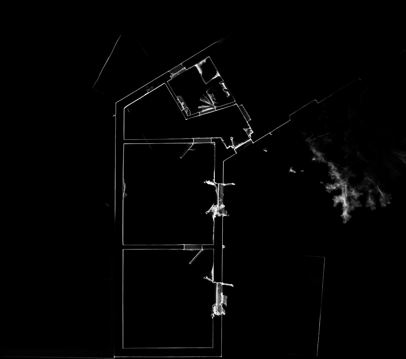 Rilievo laser scanner 3D — modello dell'ambiente